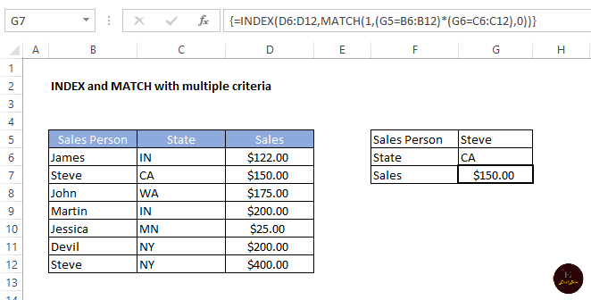 INDEX and MATCH with Multiple Criteria